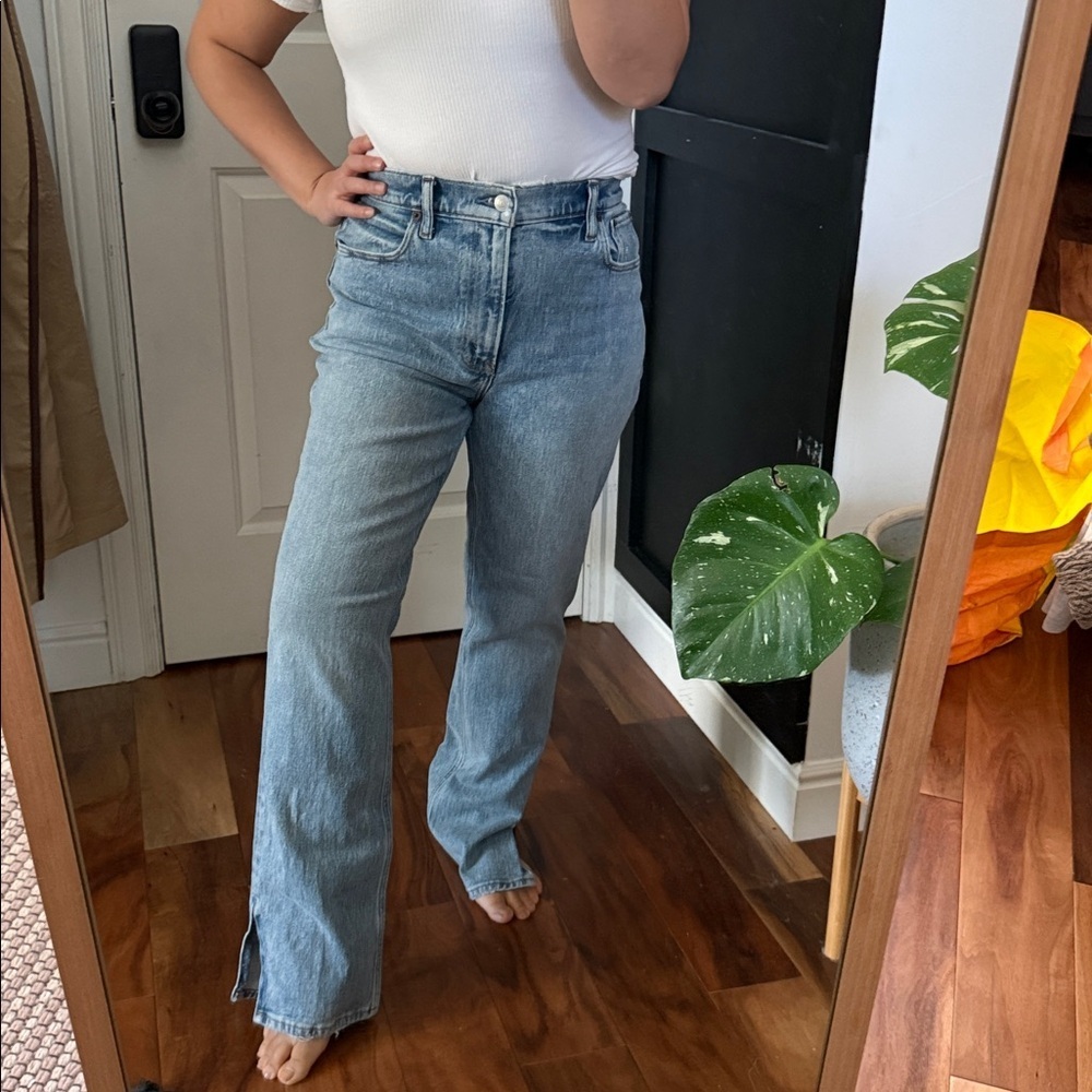 Abercrombie and fitch The 90s Straight Ultra High Rise Slit Hem. 6s / 28 - Picture 5 of 9